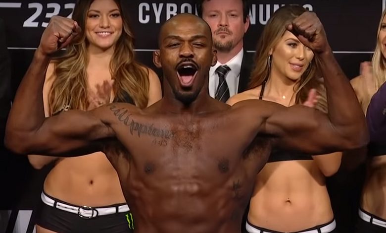 UFC Champion Jon Jones at weigh-ins