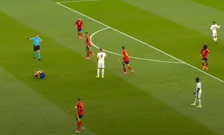 Euros 2024 between Spain and England